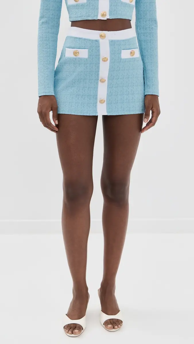 L'Agence Coco Colorblock Chic High Waist Skirt | Thumbnail 2 L'Agence Coco Colorblock Chic High Waist Skirt | Thumbnail 2