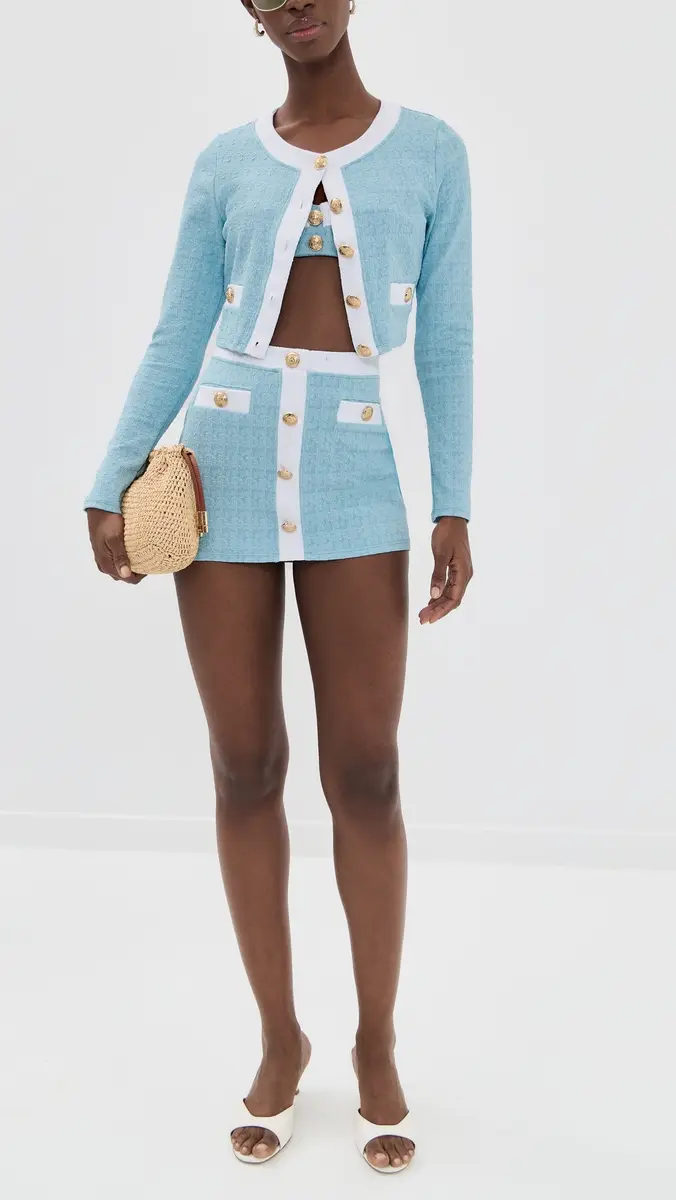 L'Agence Coco Colorblock Chic High Waist Skirt | Thumbnail 5 L'Agence Coco Colorblock Chic High Waist Skirt | Thumbnail 5