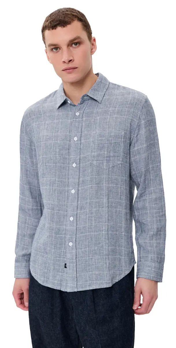 RAILS Gracy Button Down Shirt Navy White | Image 1 RAILS Gracy Button Down Shirt Navy White | Image 1