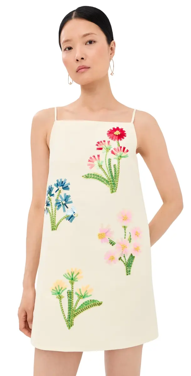 LEO LIN Leia Wool Mini Dress Wildflower 8 | Image 1 LEO LIN Leia Wool Mini Dress Wildflower 8 | Image 1