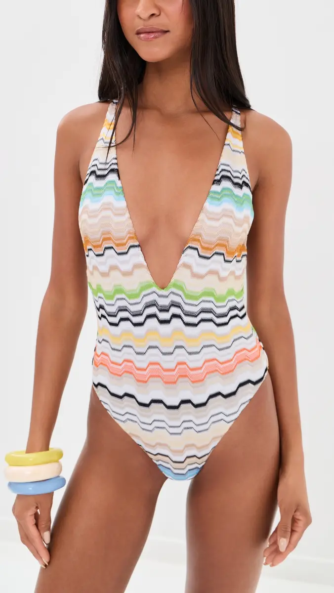 Missoni Chevron Pattern One Piece | Thumbnail 2 Missoni Chevron Pattern One Piece | Thumbnail 2