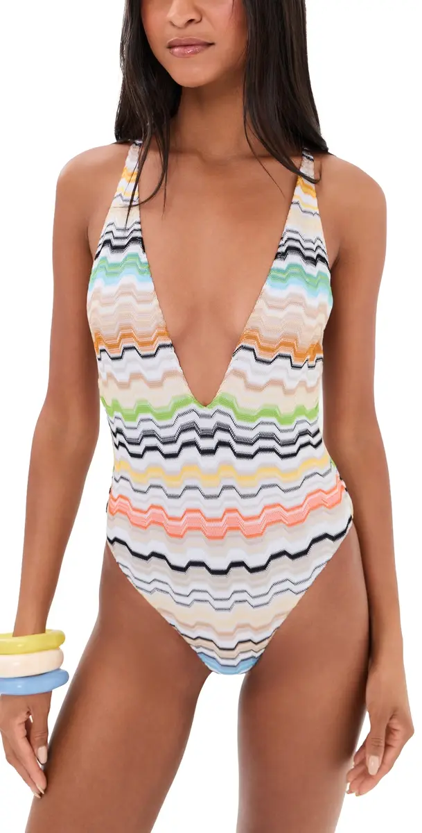 Missoni Chevron Pattern One Piece | Image 1 Missoni Chevron Pattern One Piece | Image 1