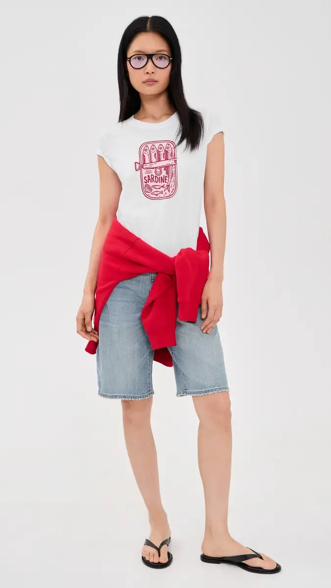 Sunny Somewhere Sardine Summer Femme Crew Tee | Thumbnail 5 Sunny Somewhere Sardine Summer Femme Crew Tee | Thumbnail 5