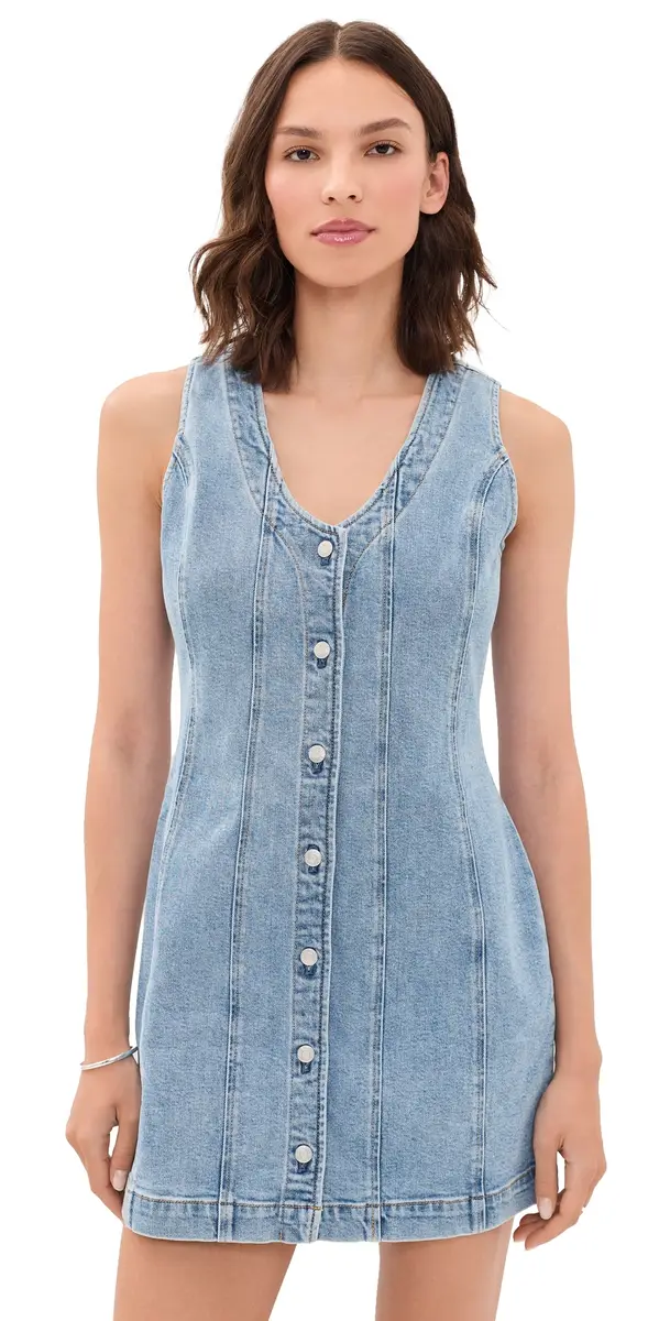 Z Supply Jolie Denim Mini Dress Avalon | Image 1 Z Supply Jolie Denim Mini Dress Avalon | Image 1