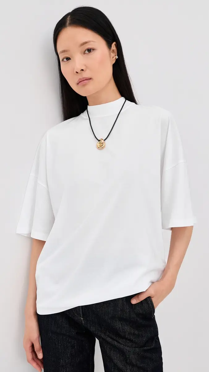 Jil Sander Mock Neck T-Shirt | Thumbnail 2
