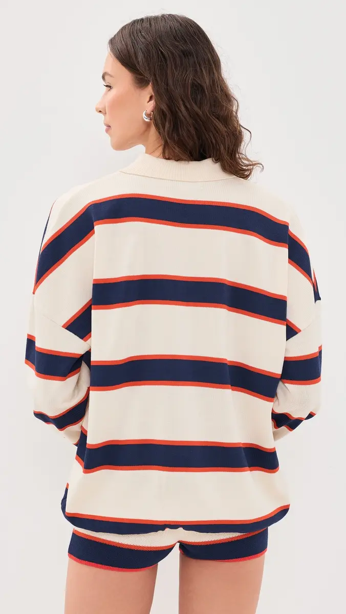 SEROYA Taby Sweater Eggshell Stripe | Thumbnail 4