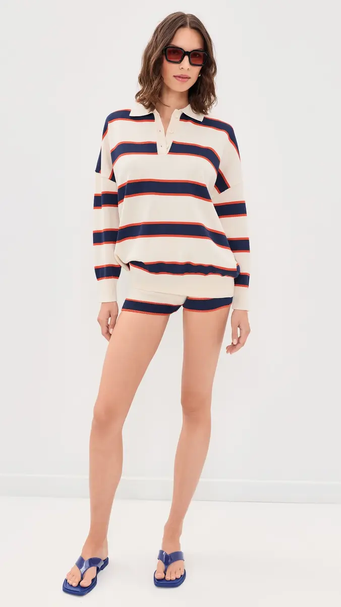 SEROYA Taby Sweater Eggshell Stripe | Thumbnail 6