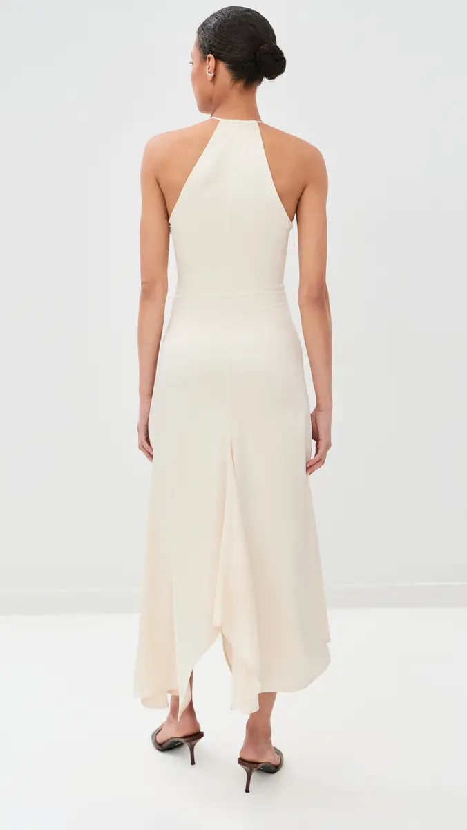 Victoria Beckham Halter Neck Draped Dress | Thumbnail 3