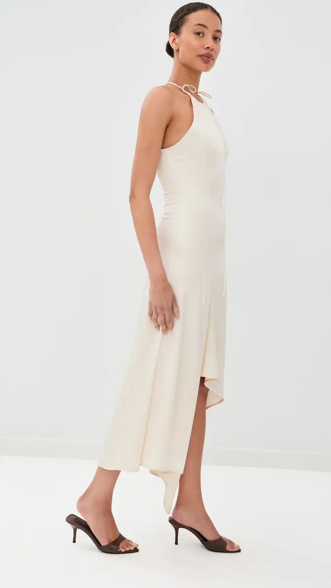 Victoria Beckham Halter Neck Draped Dress | Thumbnail 4