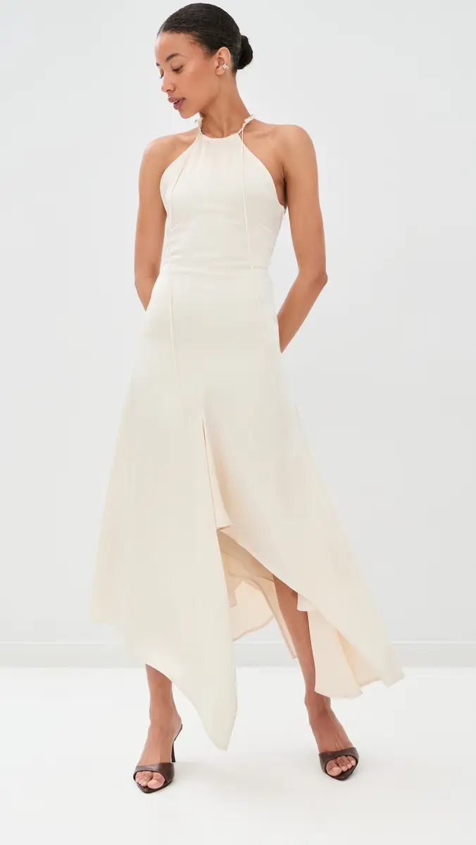Victoria Beckham Halter Neck Draped Dress | Thumbnail 5