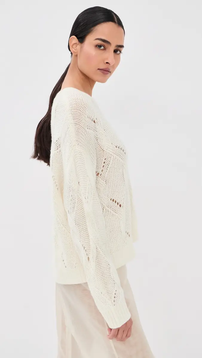 Sablyn Gia Slouchy Cashmere Crewneck Sweater | Thumbnail 4 Sablyn Gia Slouchy Cashmere Crewneck Sweater | Thumbnail 4