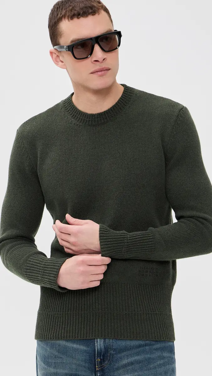 MM6 MAISON MARGIELA Double Hem Crewneck Sweater | Thumbnail 2