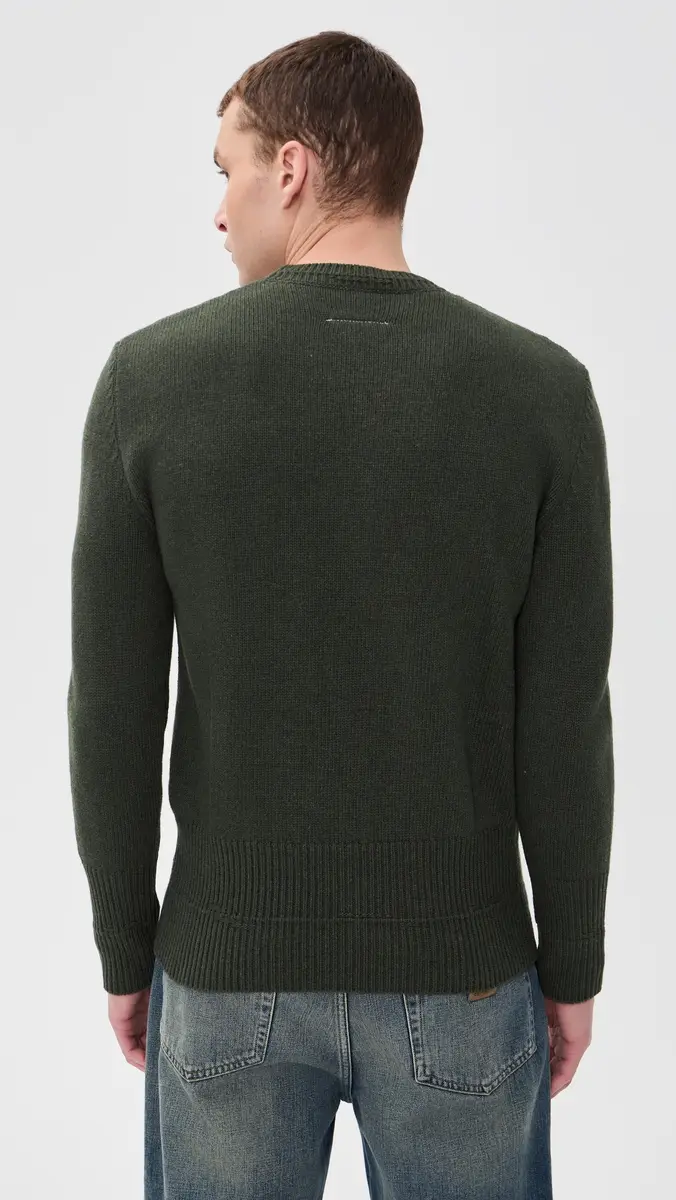 MM6 MAISON MARGIELA Double Hem Crewneck Sweater | Thumbnail 3