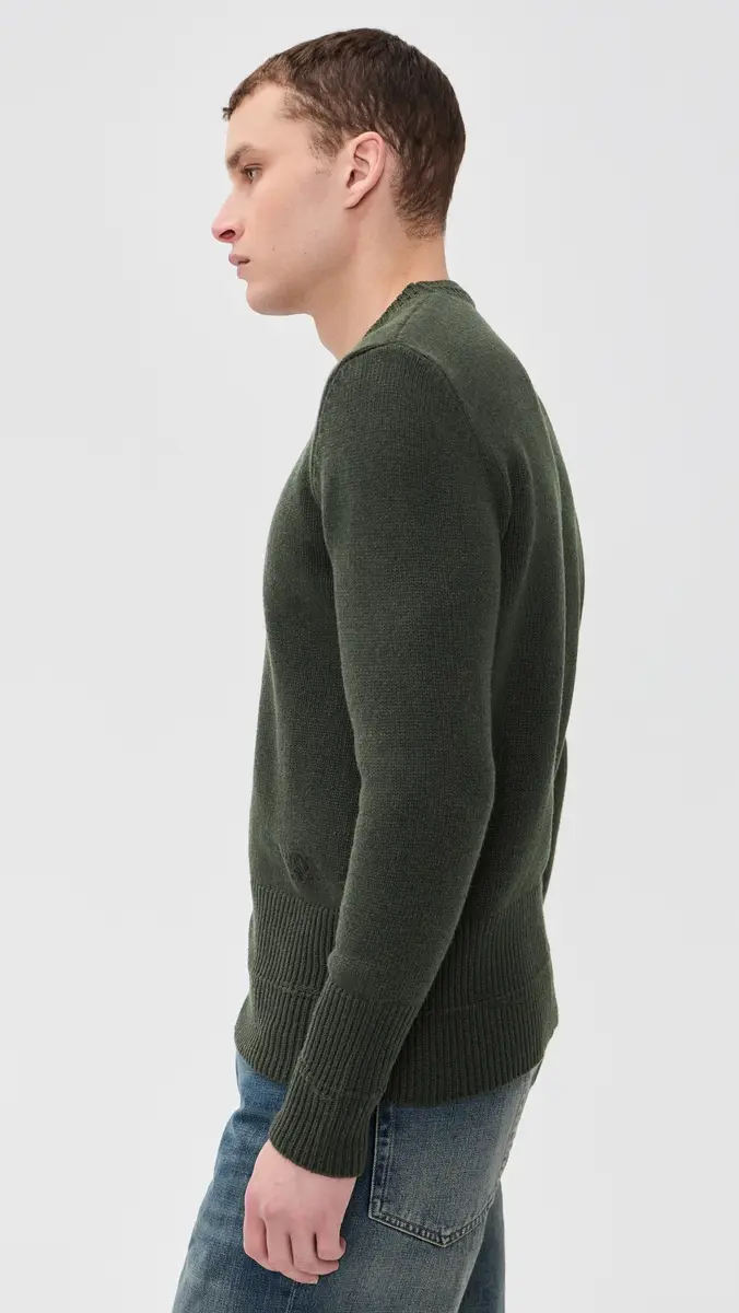MM6 MAISON MARGIELA Double Hem Crewneck Sweater | Thumbnail 4