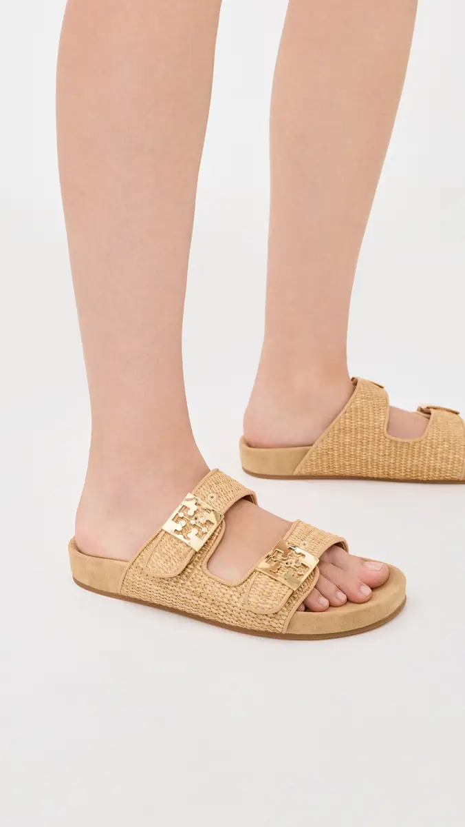 Tory Burch Mellow Raffia Slides | Thumbnail 3 Tory Burch Mellow Raffia Slides | Thumbnail 3