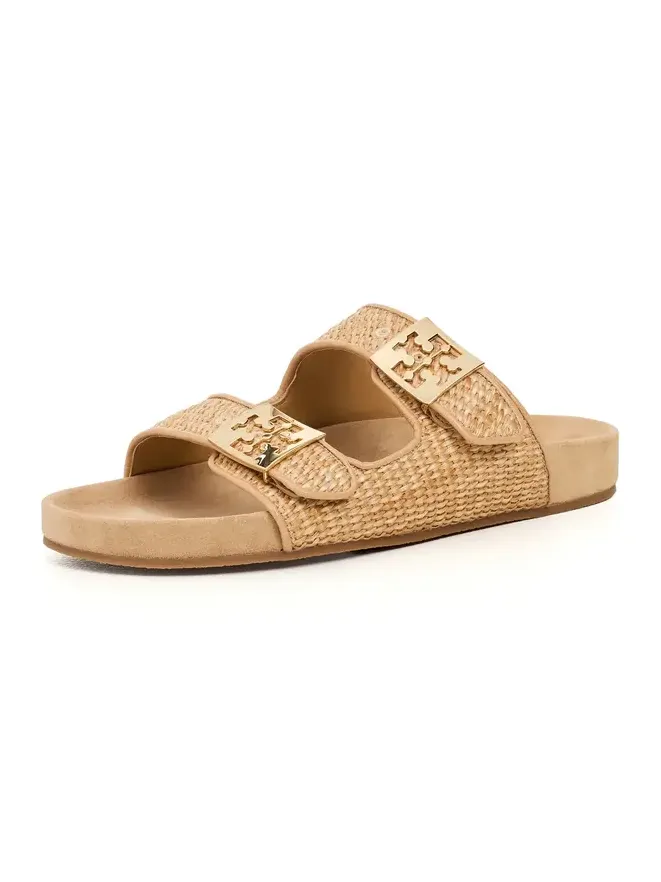 Mellow Raffia Slides