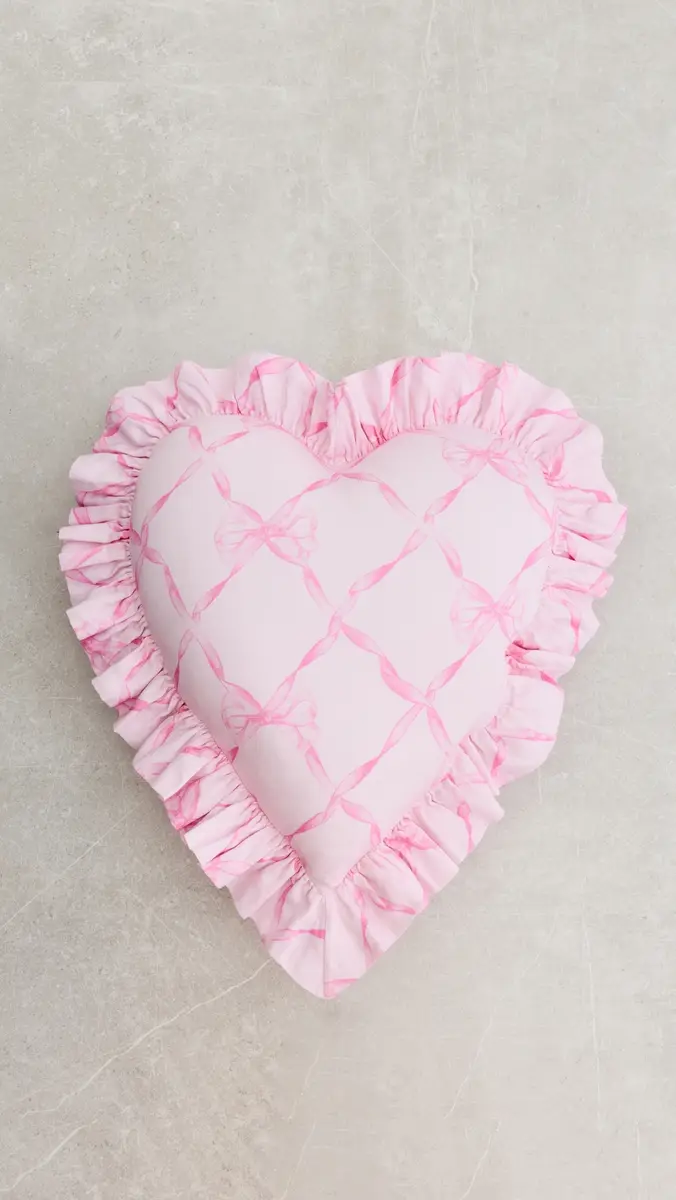 LoveShackFancy Heart Ruffle Pillow | Thumbnail 2 LoveShackFancy Heart Ruffle Pillow | Thumbnail 2