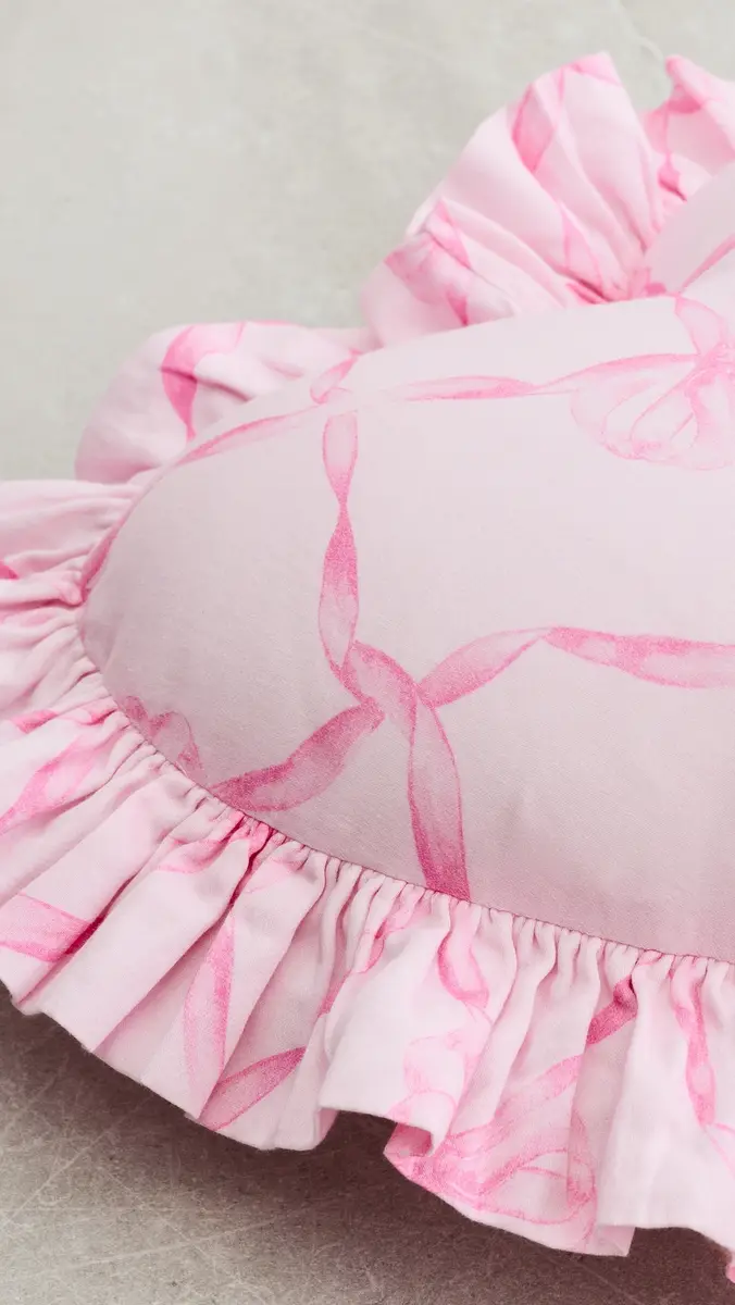 LoveShackFancy Heart Ruffle Pillow | Thumbnail 3 LoveShackFancy Heart Ruffle Pillow | Thumbnail 3