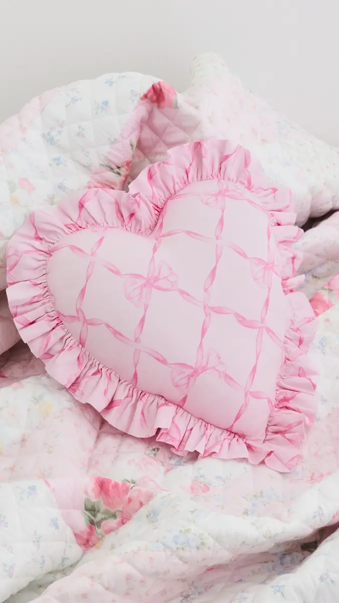 LoveShackFancy Heart Ruffle Pillow | Thumbnail 4 LoveShackFancy Heart Ruffle Pillow | Thumbnail 4