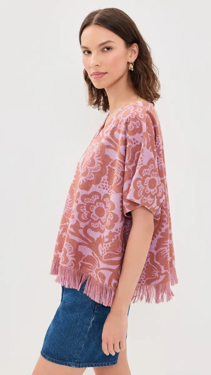 Essentiel Antwerp Jorlando Towel Jersey V Top | Thumbnail 4