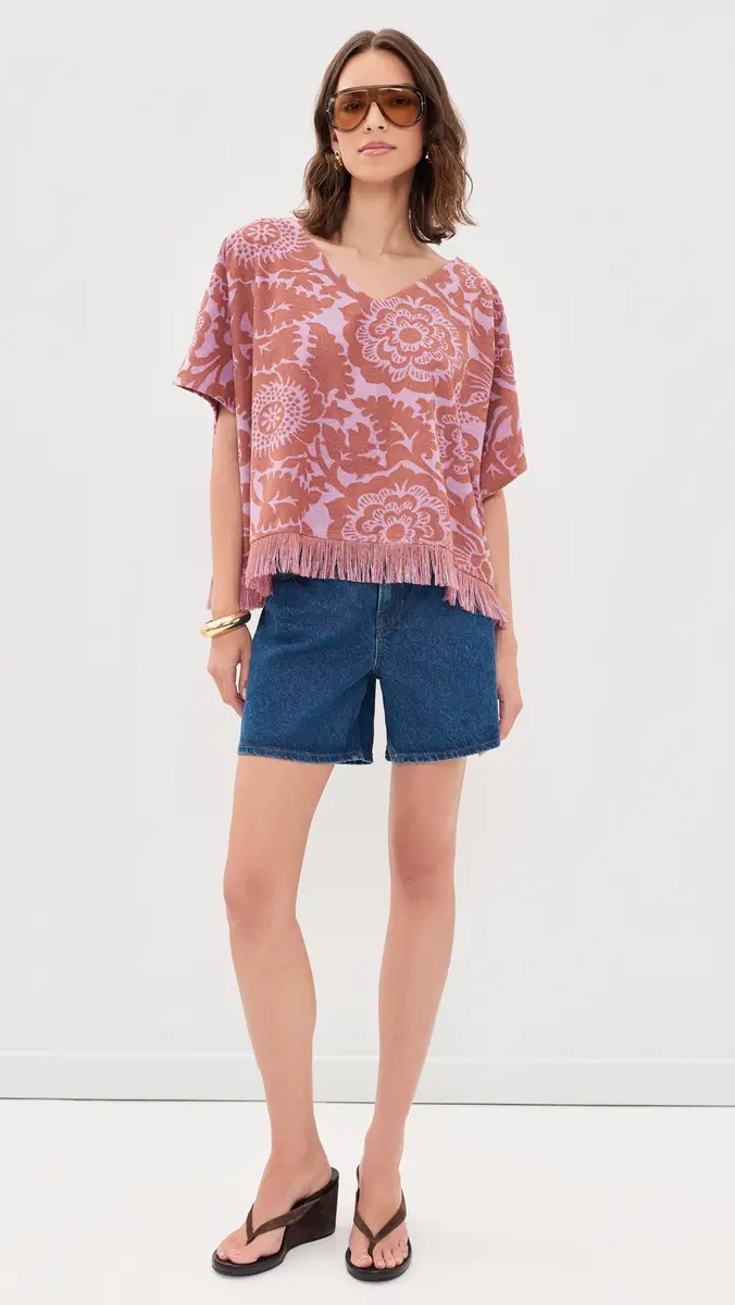 Essentiel Antwerp Jorlando Towel Jersey V Top | Thumbnail 5