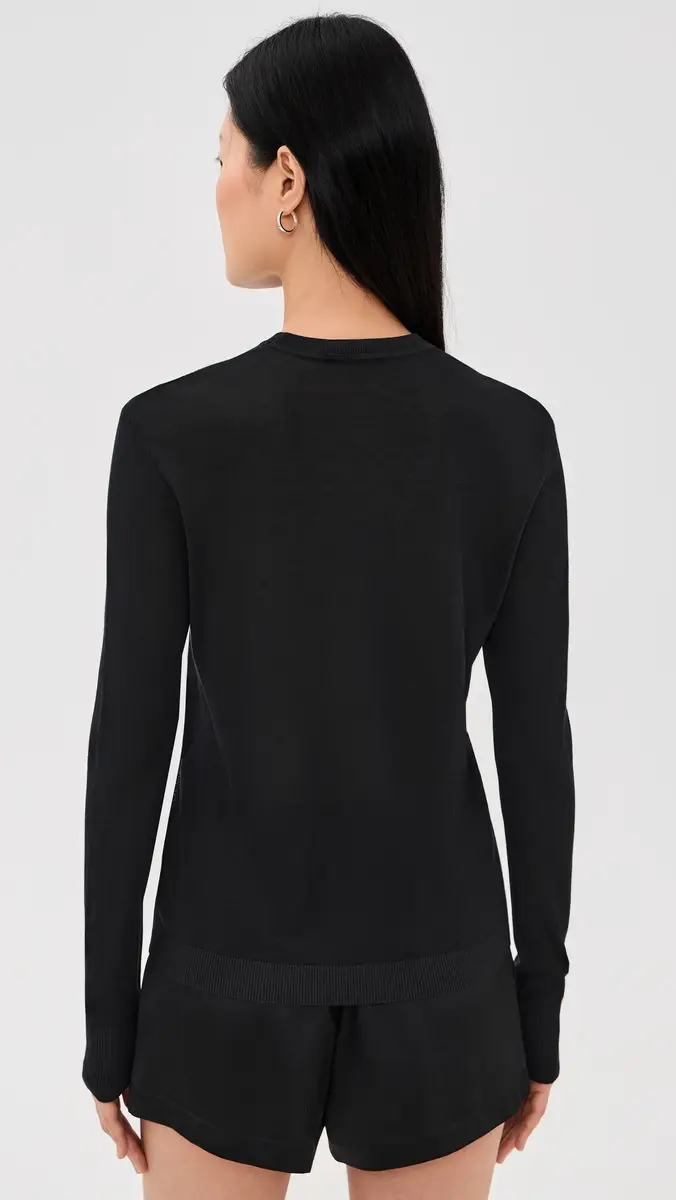 RENGGLI Silk Cashmere Blend Crew Neck Sweater | Thumbnail 3