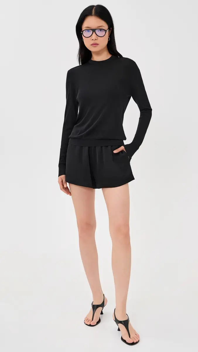 RENGGLI Silk Cashmere Blend Crew Neck Sweater | Thumbnail 5