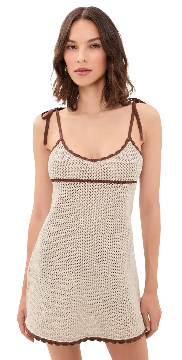 SEROYA Malkie Dress Almond/Cocoa Brown | Image 1 SEROYA Malkie Dress Almond/Cocoa Brown | Image 1