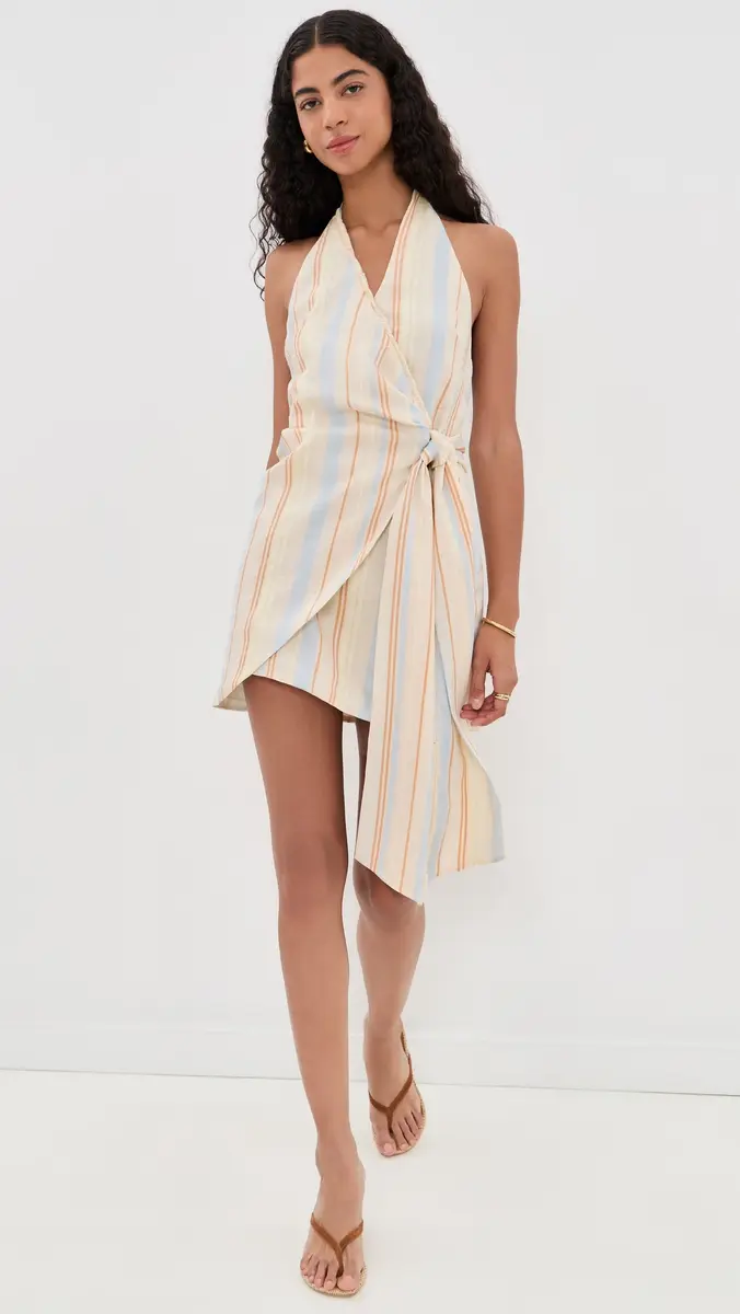 SIR. SIR. Pernille Wrap Halter Mini Dress | Thumbnail 2 SIR. SIR. Pernille Wrap Halter Mini Dress | Thumbnail 2