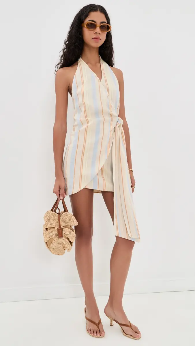SIR. SIR. Pernille Wrap Halter Mini Dress | Thumbnail 5 SIR. SIR. Pernille Wrap Halter Mini Dress | Thumbnail 5