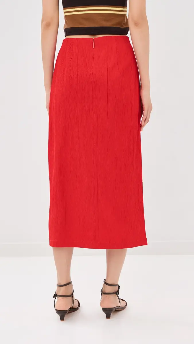 Tibi Creased Stretch Crepe Skirt | Thumbnail 3 Tibi Creased Stretch Crepe Skirt | Thumbnail 3