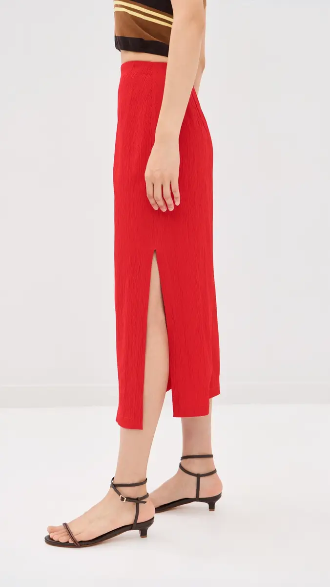Tibi Creased Stretch Crepe Skirt | Thumbnail 4 Tibi Creased Stretch Crepe Skirt | Thumbnail 4