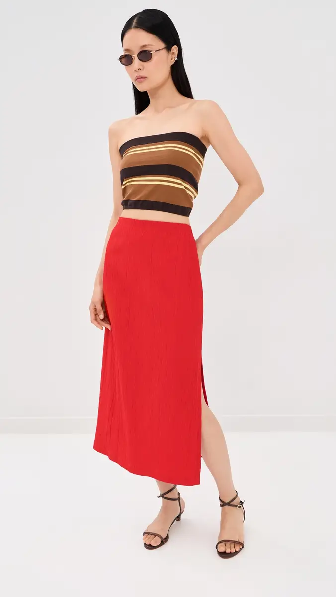 Tibi Creased Stretch Crepe Skirt | Thumbnail 5 Tibi Creased Stretch Crepe Skirt | Thumbnail 5