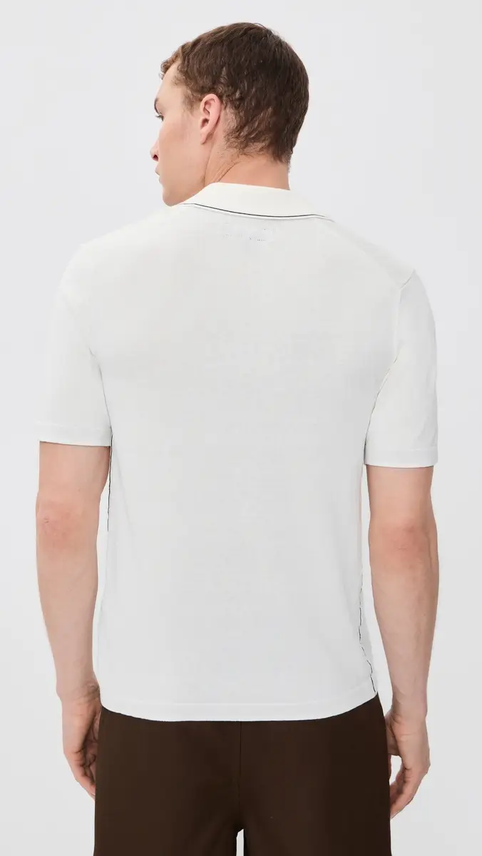 rag & bone Conrad Silk Blend Johnny Polo Chalk | Thumbnail 3 rag & bone Conrad Silk Blend Johnny Polo Chalk | Thumbnail 3