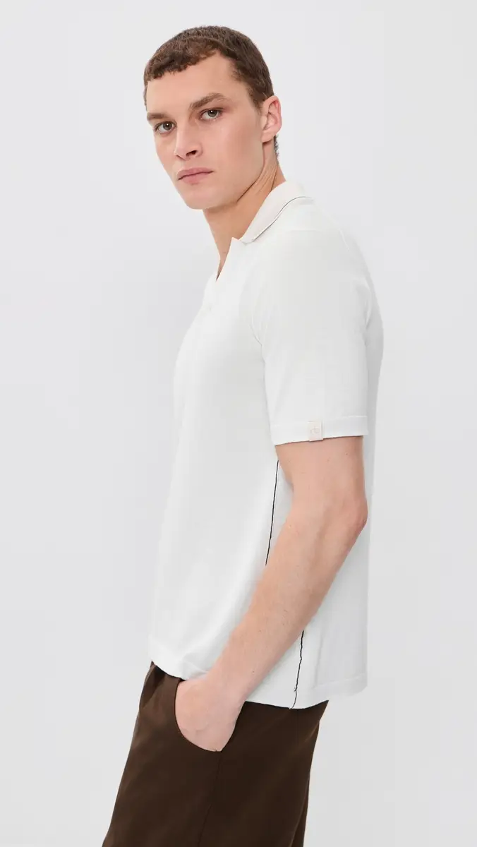 rag & bone Conrad Silk Blend Johnny Polo Chalk | Thumbnail 4 rag & bone Conrad Silk Blend Johnny Polo Chalk | Thumbnail 4