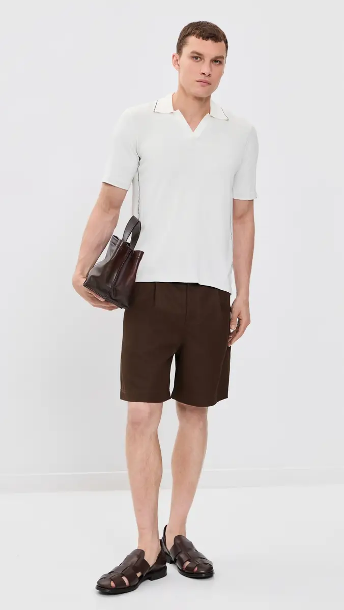 rag & bone Conrad Silk Blend Johnny Polo Chalk | Thumbnail 5 rag & bone Conrad Silk Blend Johnny Polo Chalk | Thumbnail 5
