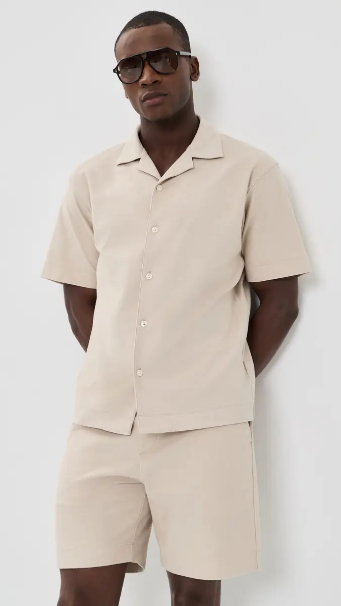 Theory Soft Terry Collar Shirt | Thumbnail 2 Theory Soft Terry Collar Shirt | Thumbnail 2