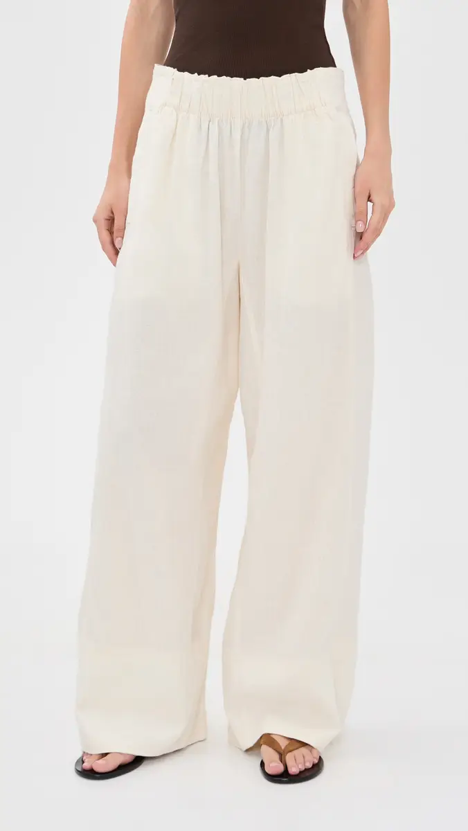 Free People Days End Pull On Linen Pants | Thumbnail 2