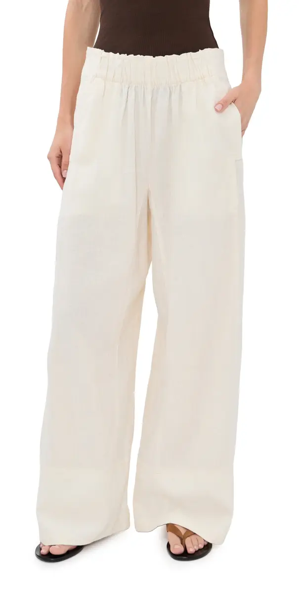 Free People Days End Pull On Linen Pants Clean | Image 1 Free People Days End Pull On Linen Pants Clean | Image 1