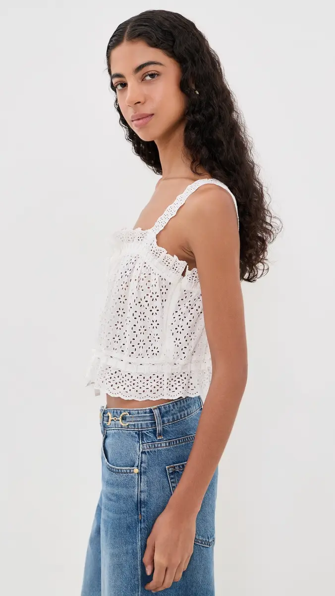 Ulla Johnson Isola Cotton Top | Thumbnail 4 Ulla Johnson Isola Cotton Top | Thumbnail 4