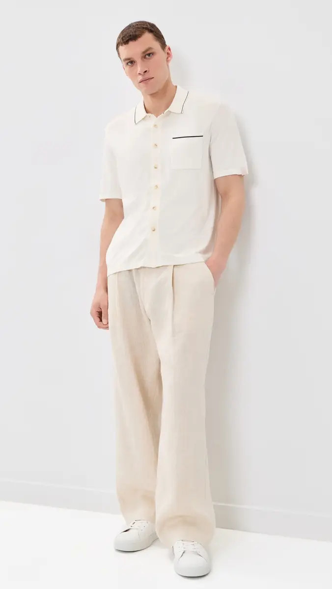 rag & bone Conrad Silk Blend Dalton Shirt Chalk | Thumbnail 5 rag & bone Conrad Silk Blend Dalton Shirt Chalk | Thumbnail 5