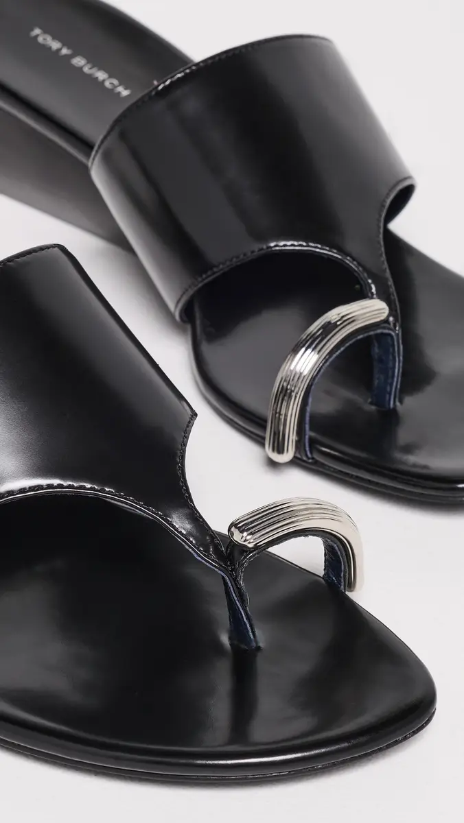 Tory Burch Pierced Wedge Sandals 45mm | Thumbnail 6