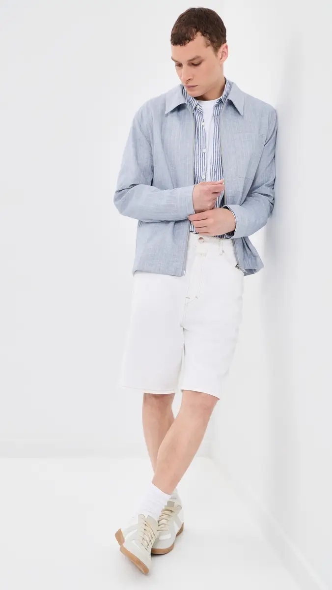 Wax London Eldon Cotton Linen Herringbone Jacket | Thumbnail 5
