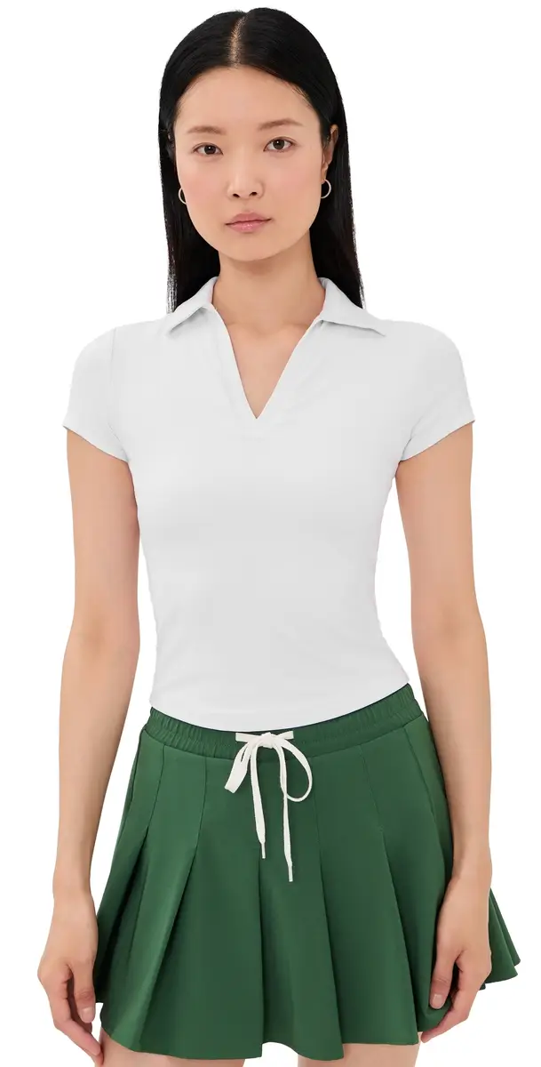 Year of Ours Studio Polo Tee | Image 1 Year of Ours Studio Polo Tee | Image 1