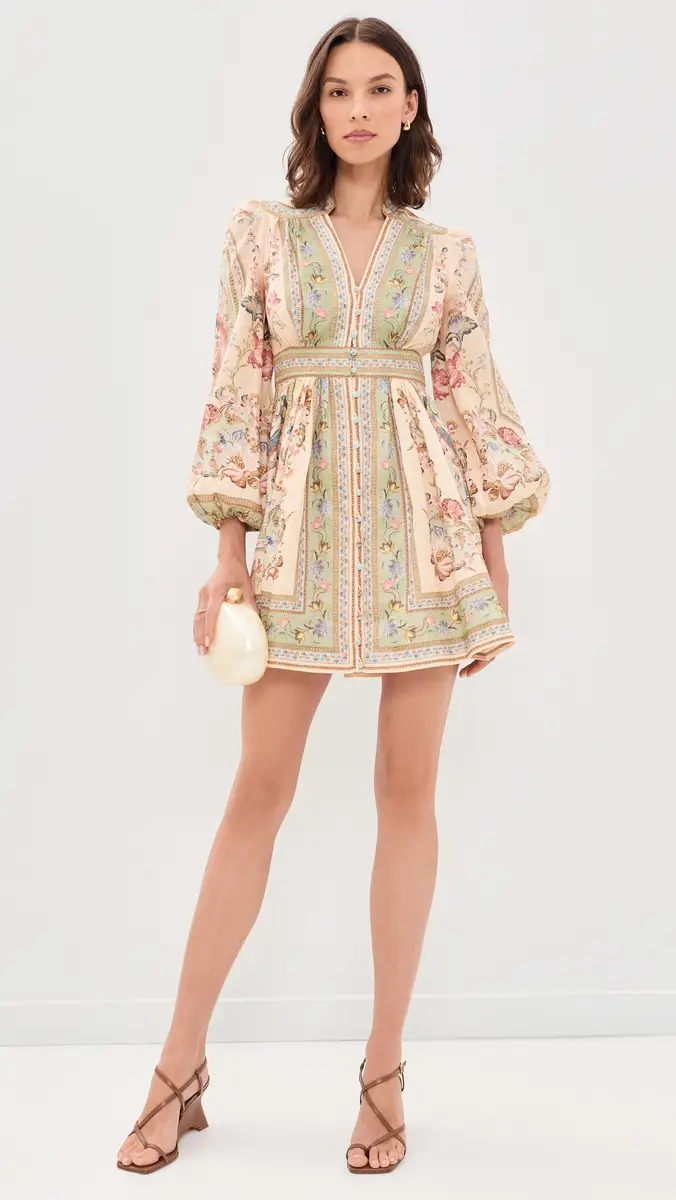 Zimmermann Roselight Plunge Mini Dress | Thumbnail 5 Zimmermann Roselight Plunge Mini Dress | Thumbnail 5