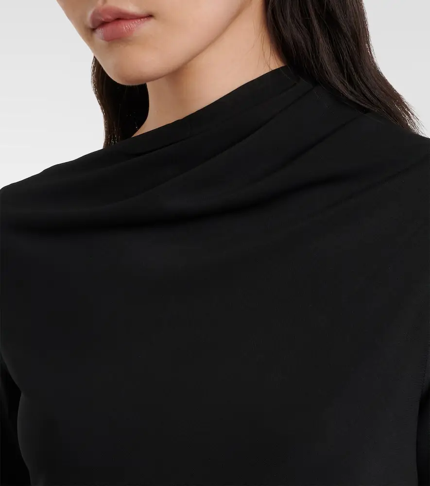 TOTEME Draped jersey top | Thumbnail 6