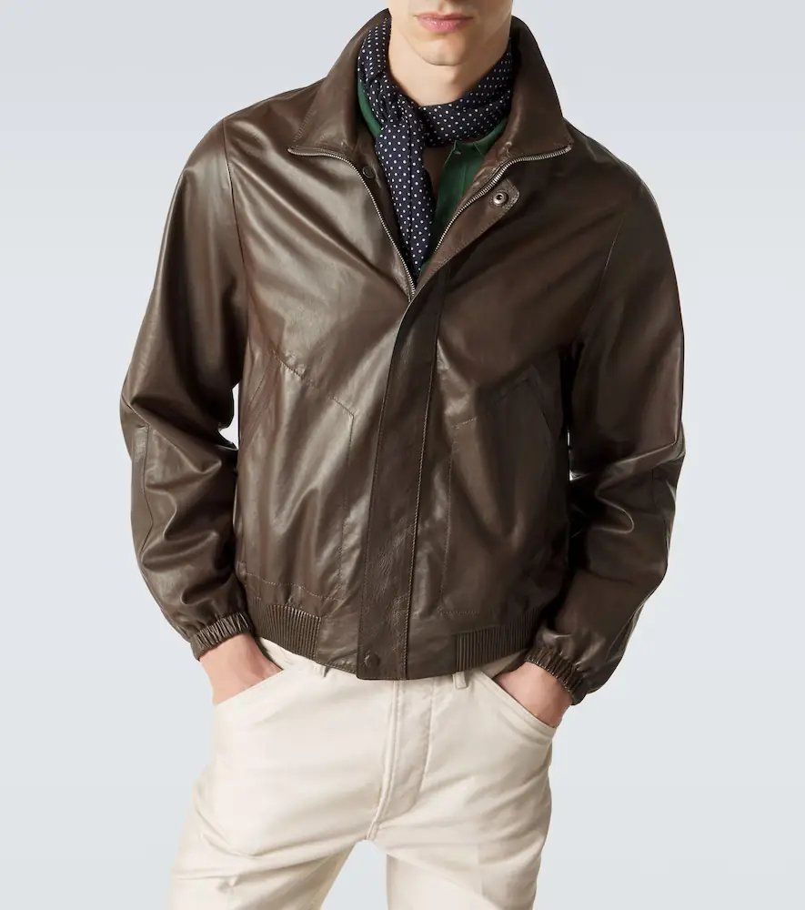 Tom Ford Leather blouson jacket | Thumbnail 2 Tom Ford Leather blouson jacket | Thumbnail 2