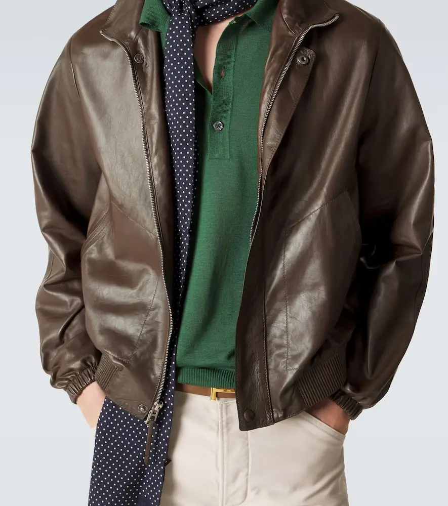 Tom Ford Leather blouson jacket | Thumbnail 3 Tom Ford Leather blouson jacket | Thumbnail 3