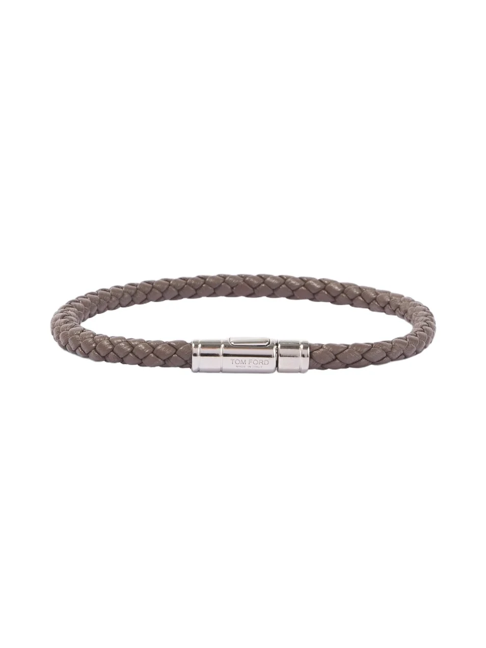 Braided leather bracelet