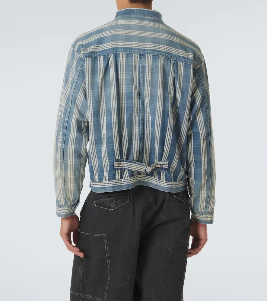 A.PRESSE A. Presse No.213 checked denim jacket | Thumbnail 2 A.PRESSE A. Presse No.213 checked denim jacket | Thumbnail 2